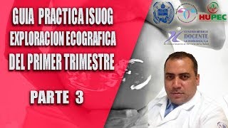 GUIA PRACTICA ISUOG Exploración ecográfica fetal primer trimestre del embarazo  PARTE 3 [upl. by Ark]