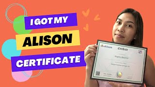 How I get my Alison Certificate legit online learning courses [upl. by Benedetto154]