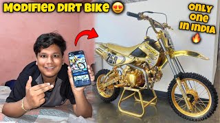 Apni Dirt Bike Ke Liye Golden Wrap Final Kar Diya 😍 India Ki First Golden Modified 125cc Dirt Bike 🔥 [upl. by Bolten]