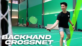 Badminton in a Minute Master the backhand crossnet The Backhand Series [upl. by Bradan739]