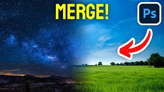 How to Merge Two Images in Photoshop  Full Guide [upl. by Hayikat244]