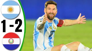 Argentina vs Paraguay 12  All Goals amp Highlights  World cup Qualifiers 2026 [upl. by Aimehs]