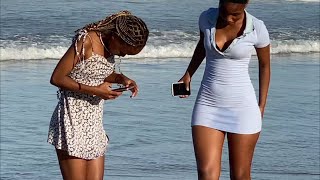 Beautiful Girls Swimming  Beach Tour Durban South Africa [upl. by Liatrice]