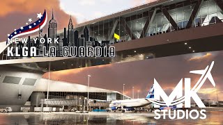 LaGuardia  KLGA  MSFS 2020  Microsoft Flight Simulator  MK Studios [upl. by Tehcac]