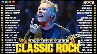 Classic Rock Greatest Hits 80s and 90s Mix🔥 Metallica Queen Nirvana Bon Jovi Guns amp Rose ACDC [upl. by Hackney]