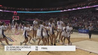 Class 5A Johnston downs Dowling Catholic at girls state basketball [upl. by Bettina854]