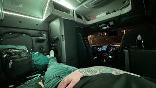 Alone Truck Driver Night Camping Routine The Ultimate Relaxation [upl. by Oigroeg]