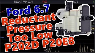 Ford 67 Reductant Pressure Too Low P202D P20E8 [upl. by Launame]