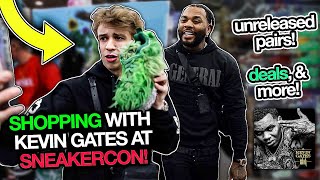 Sneaker Shopping with Kevin Gates at Sneakercon Huge Cashout [upl. by Beberg]