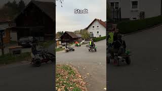 Stadt vs Dorf Thema Kreuzung 🔥🔥🔥 dorf automobile dorfkind funny fun gokart fail comedy [upl. by Noryahs]