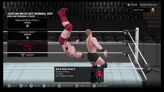 WWE 2K19 Adam Cole Moveset [upl. by Rellek]