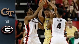 Georgia Tech vs Georgia Basketball Highlights 201516 [upl. by Alda]