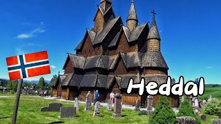 Heddal Stavkirke  Norwegia walking tour Norway [upl. by Alet]