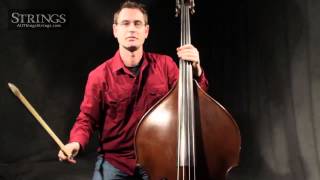 Music Lesson German vs French Bass Bow Grip [upl. by Zoi946]