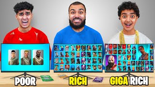 Poor Vs Rich Vs Giga Rich Fortnite Lockers [upl. by Ybba]