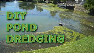 DIY Pond Dredging Homemade alternatives [upl. by Rillis]