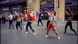 Surprise Friends With Benefits Proposal Flash Mob in Kings Cross [upl. by Hayouqes]