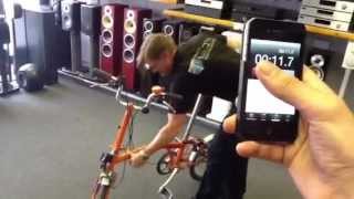 World Record for unfolding and folding a Brompton Bicycle [upl. by Aelat483]