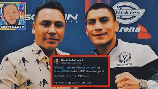 Oscar De La Hoya Calls For Vergil Ortiz Jr to Fight Errol Spence Jr amp Jermell Charlo [upl. by Rosalinde]