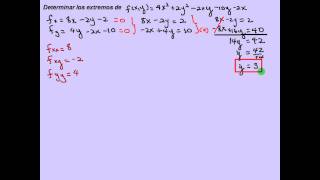 EXTREMOS DE UNA FUNCIÓN DE DOS VARIABLES [upl. by Jak723]