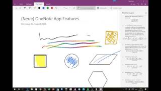 OneNote App Features Mathe [upl. by Akiemaj]