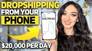 How to Start Dropshipping from Your PHONE amp GET SALES STEP BY STEP Shopify Dropshipping [upl. by Anaibib27]