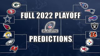 Full 2022 NFL Playoff Predictions Who wins the Super Bowl [upl. by Nolrac]