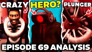 PLUNGER CAMERAMAN VS DARK SPEAKERMAN  Episode 69 SKIBIDI TOILET ALL Easter Egg Analysis Theory [upl. by Dnalhsa333]