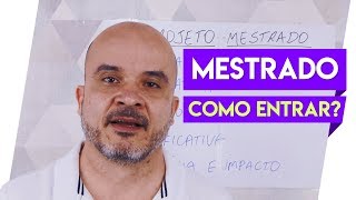 Préprojeto para o Mestrado – COMO ENTRAR NO MESTRADO [upl. by Eram962]