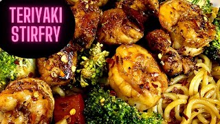 Twelve6 Teriyaki Chicken amp Shrimp Stirfry [upl. by Ahsropal197]