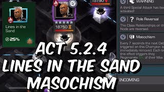 Act 524 Lines In The Sand  Defeating Masochism With 4 Star Rank 4  Marvel Contest of Champions [upl. by Enayr]