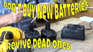 How to revive a dead rechargeable power tool battery easily [upl. by Bell494]