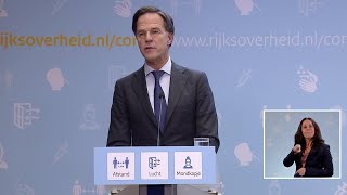 14 januari 2022 Inleidend statement premier Rutte en minister Kuipers [upl. by Bogoch]