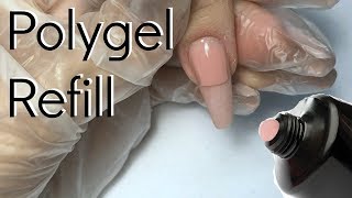 How to Polygel refill  infill  Unboxing trial and master kit  nailcou [upl. by Yentirb637]