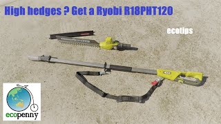 Ryobi Hedge Trimmer R18PHT120 Review [upl. by Soirtimid276]