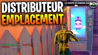 ACHETER DES OBJETS DANS UN DISTRIBUTEUR AUTOMATIQUE FORTNITE EMPLACEMENT DISTRIBUTEUR CHAPITRE 3 [upl. by Aitnahc]