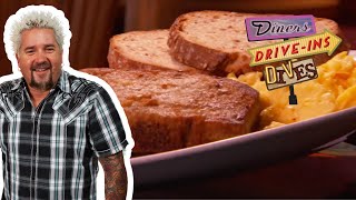 Guy Fieri Eats Scrapple at a Roadhouse in New Mexico  Diners DriveIns and Dives  Food Network [upl. by Esma984]