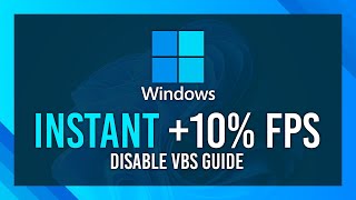 INSTANT 10 FPS Boost  Disable VBS in Windows 1011 [upl. by Canning]