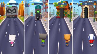 Talking Tom Gold Run Talking TomTalking AngelaTalking GingerTalking Hank AndroidiOS Gameplay [upl. by Audwin]