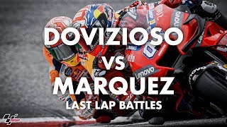 Déjà vu Dovizioso vs Marquez in last lap battles [upl. by Lancelle]