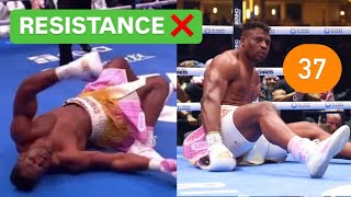 How much is left of Francis Ngannou after that Anthony Joshua KO Ngannou Ferreira MMA return to PFL [upl. by Nage]