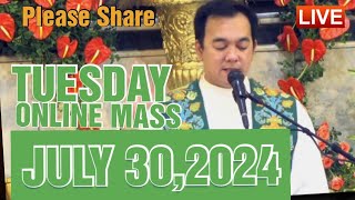 QUIAPO CHURCH LIVE MASS TODAY REV FR DOUGLAS BADONG JULY 302024 [upl. by Adal367]