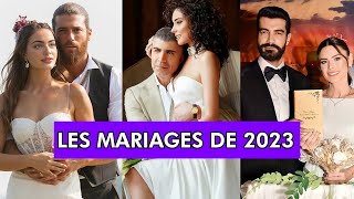 ACTEURS TURCS QUI SE SONT MARIÉS EN 2023 [upl. by Ttnerb]