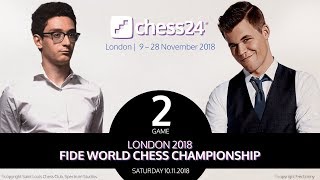 CarlsenCaruana Game 2 Analysis  2018 FIDE World Chess Championship [upl. by Baron821]