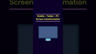 CSS daily dose  mobile tablet pc screen transformation animation coding css cssdiner cssfilters [upl. by Nus982]