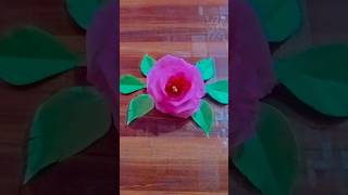 🌷how to make organdies rose flower with threadshorts [upl. by Iniretake]