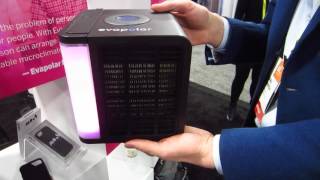 Evapolar Eva Polar Personal Air Cooler  CES 2017 Sands Expo Tech West Las Vegas NV [upl. by Masuh]