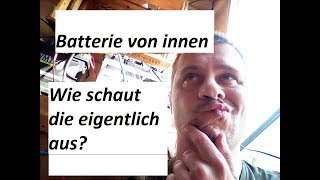 Das hätte ich nicht gedacht 12 Volt Batterie von innen Akku ZERLEGEN [upl. by Alokin294]