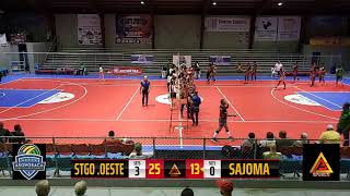 SANTIAGO OESTE vs SAJOMA  TORNEO INTERMUNICIPAL DE VOLEIBOL TAMBORIL 2024 [upl. by Lelith]