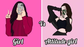 girl vs attitude girl 😏 dress 👗 nails 💅 lips 👄 heels 👠 etclike comment and subscribe 🥀💞🌺🌼🌼 [upl. by Odell]